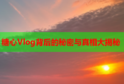 糖心Vlog背后的秘密与真相大揭秘