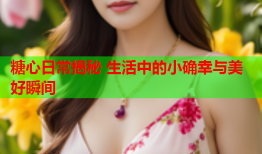糖心日常揭秘 生活中的小确幸与美好瞬间
