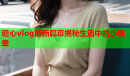 糖心vlog最新篇章揭秘生活中的小确幸