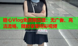 糖心Vlog免费网页版：无广告、高清流畅，随时享受精彩视频