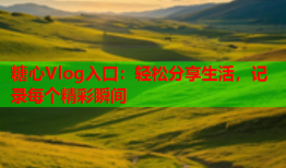 糖心Vlog入口：轻松分享生活，记录每个精彩瞬间