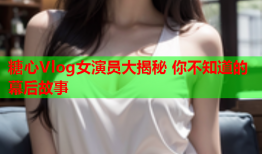 糖心Vlog女演员大揭秘 你不知道的幕后故事