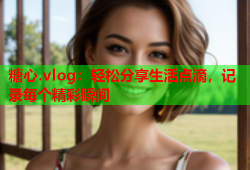 糖心.vlog：轻松分享生活点滴，记录每个精彩瞬间