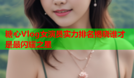 糖心Vlog女演员实力排名揭晓谁才是最闪耀之星