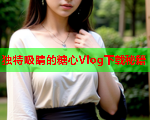 独特吸睛的糖心Vlog下载秘籍