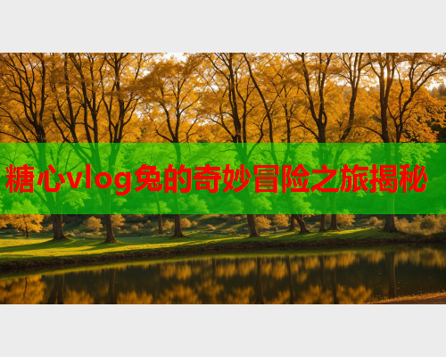 糖心vlog兔的奇妙冒险之旅揭秘