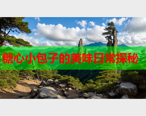 糖心小包子的美味日常探秘