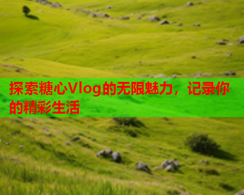 探索糖心Vlog的无限魅力，记录你的精彩生活